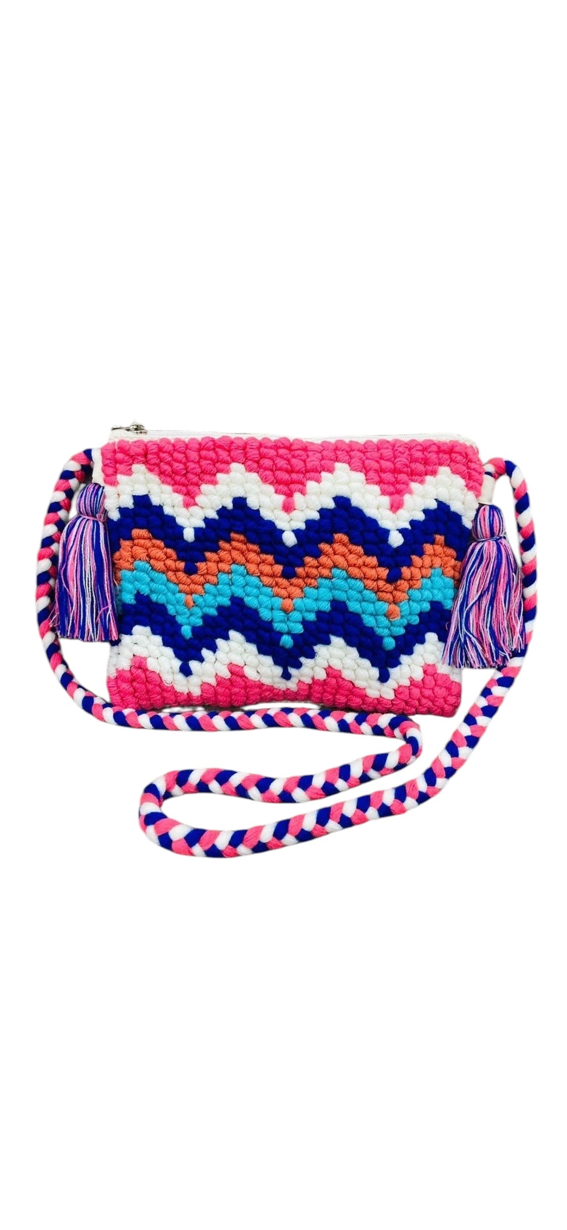 Blue and pink Boho bag