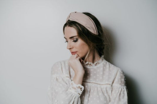 Baroness Nude Crepe Headband