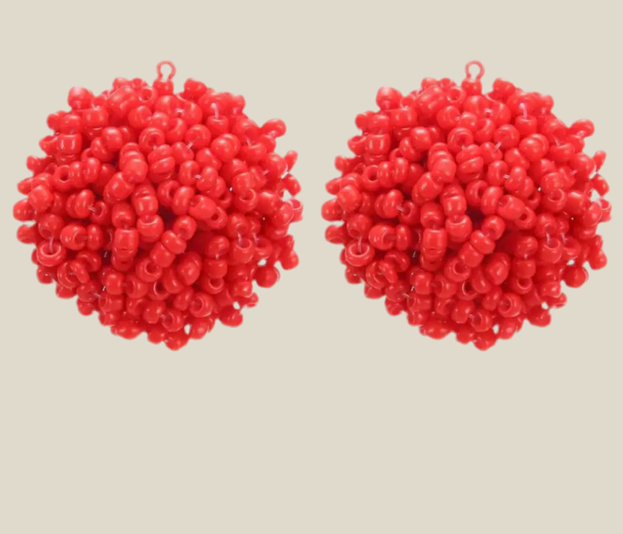 Pendientes Erizo rojo