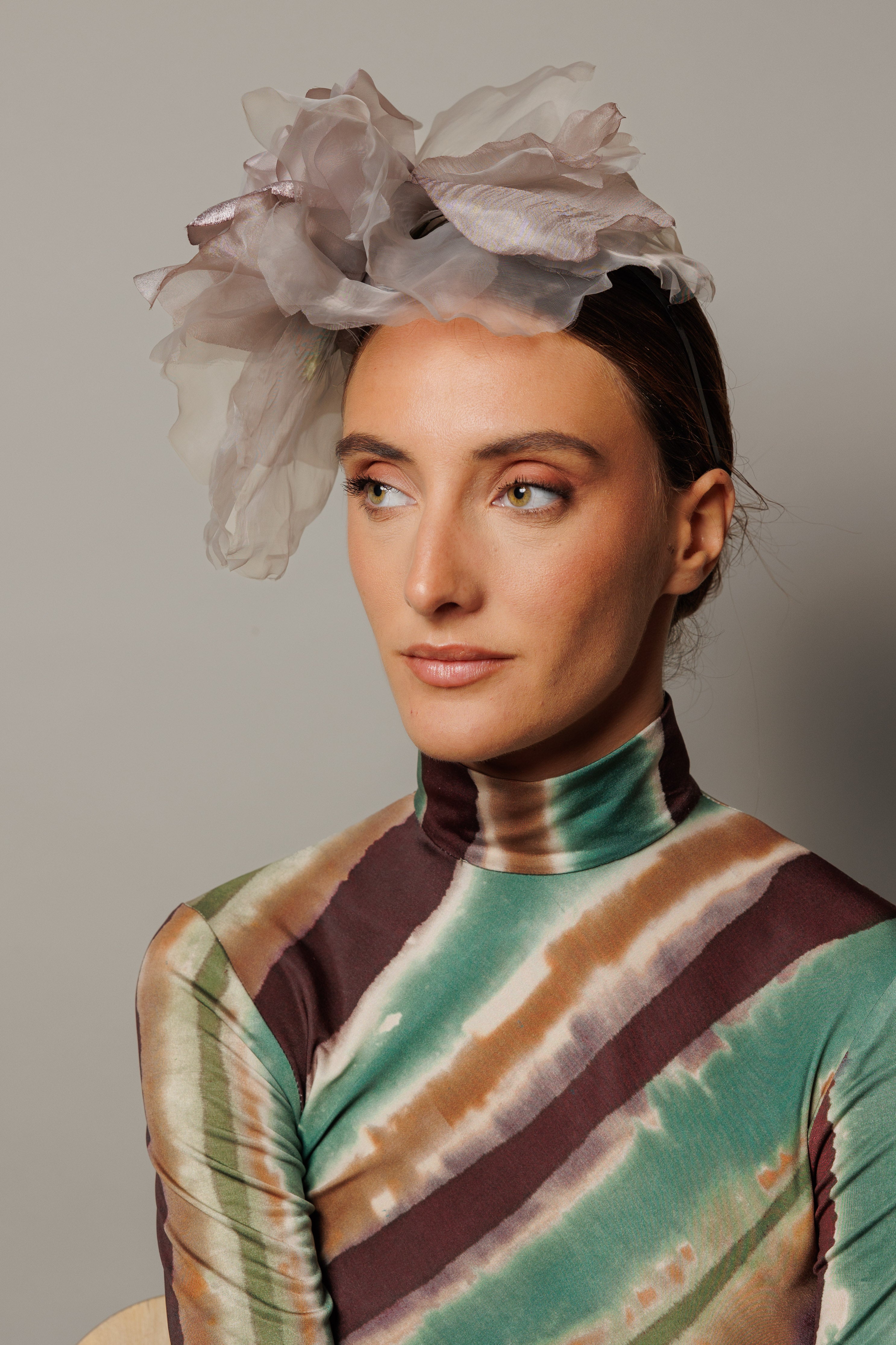 Tocado Raimunda rosa