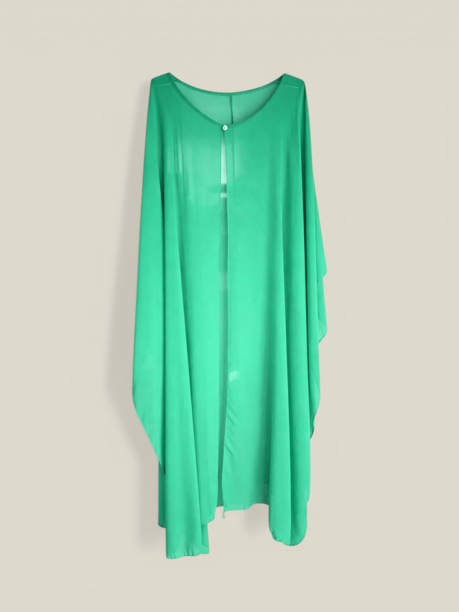 Capa de crepe larga verde