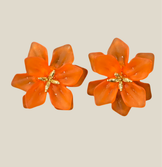 Pendientes Almadraba naranja