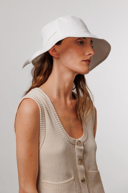 White Positano Hat