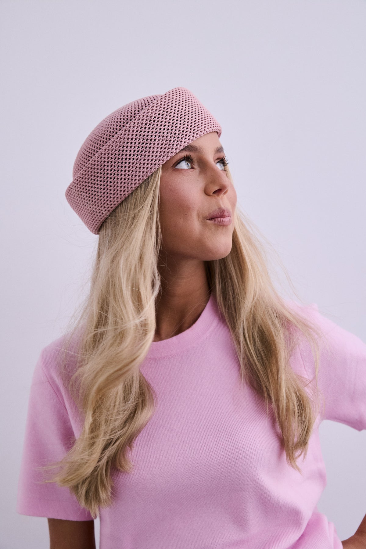 Casquete Marina rosa
