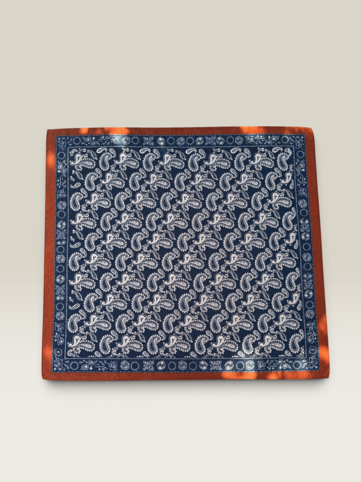 Pañuelo Bandana azul y marrón