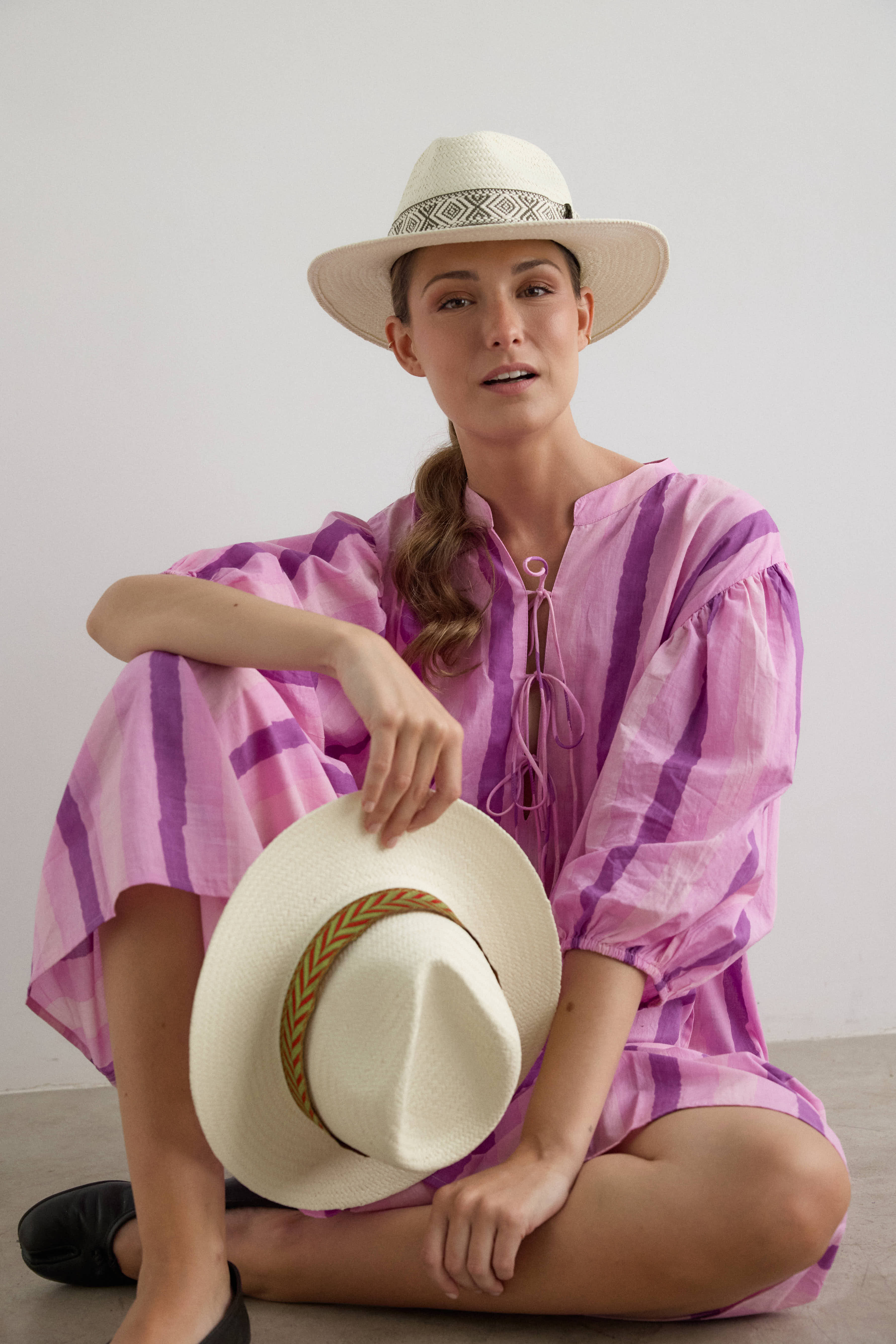 Sombrero Azúcar con cinta étnica