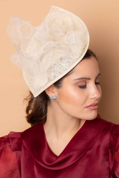 Brianda beige headdress