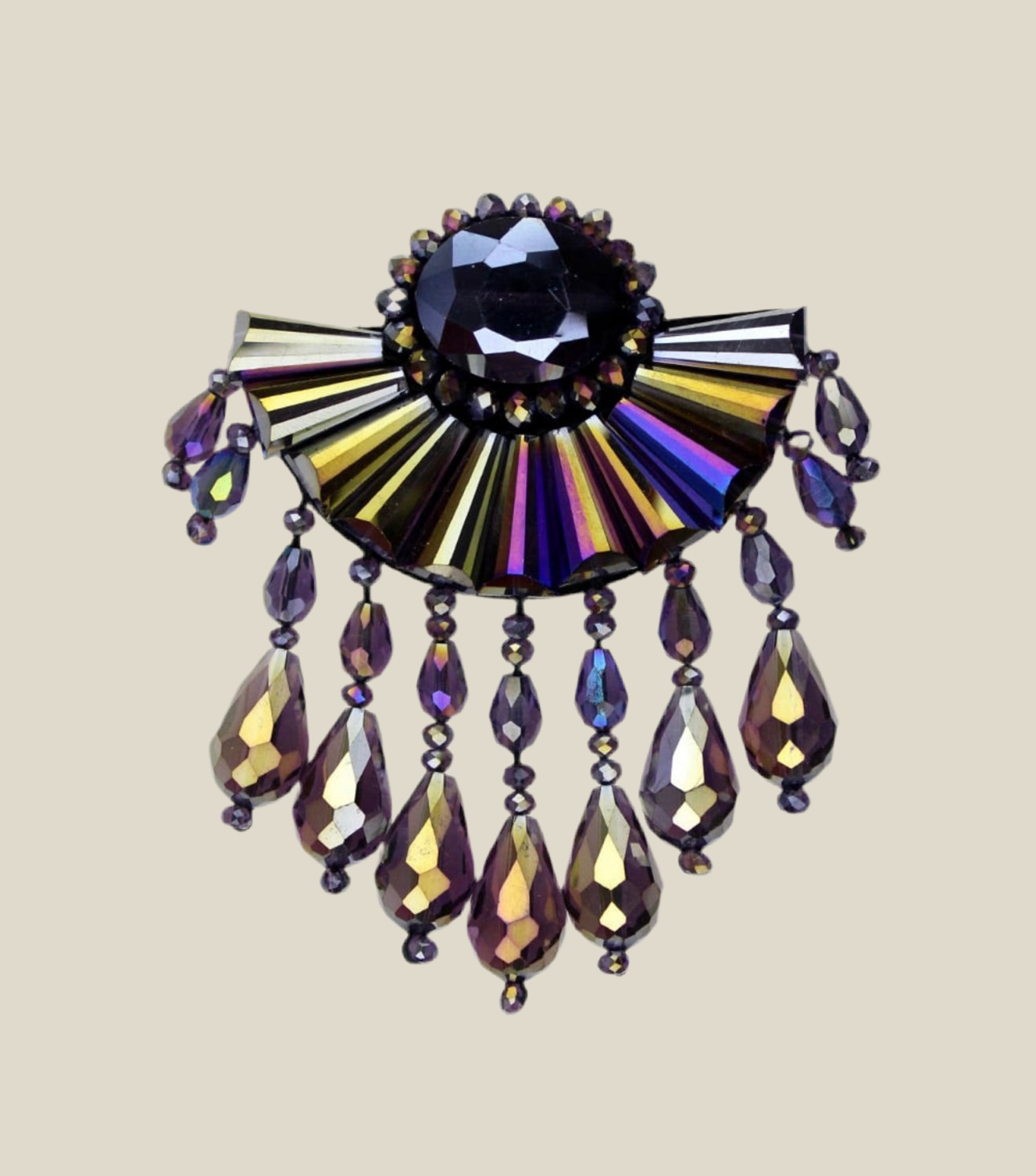 Broche Abanico colorines