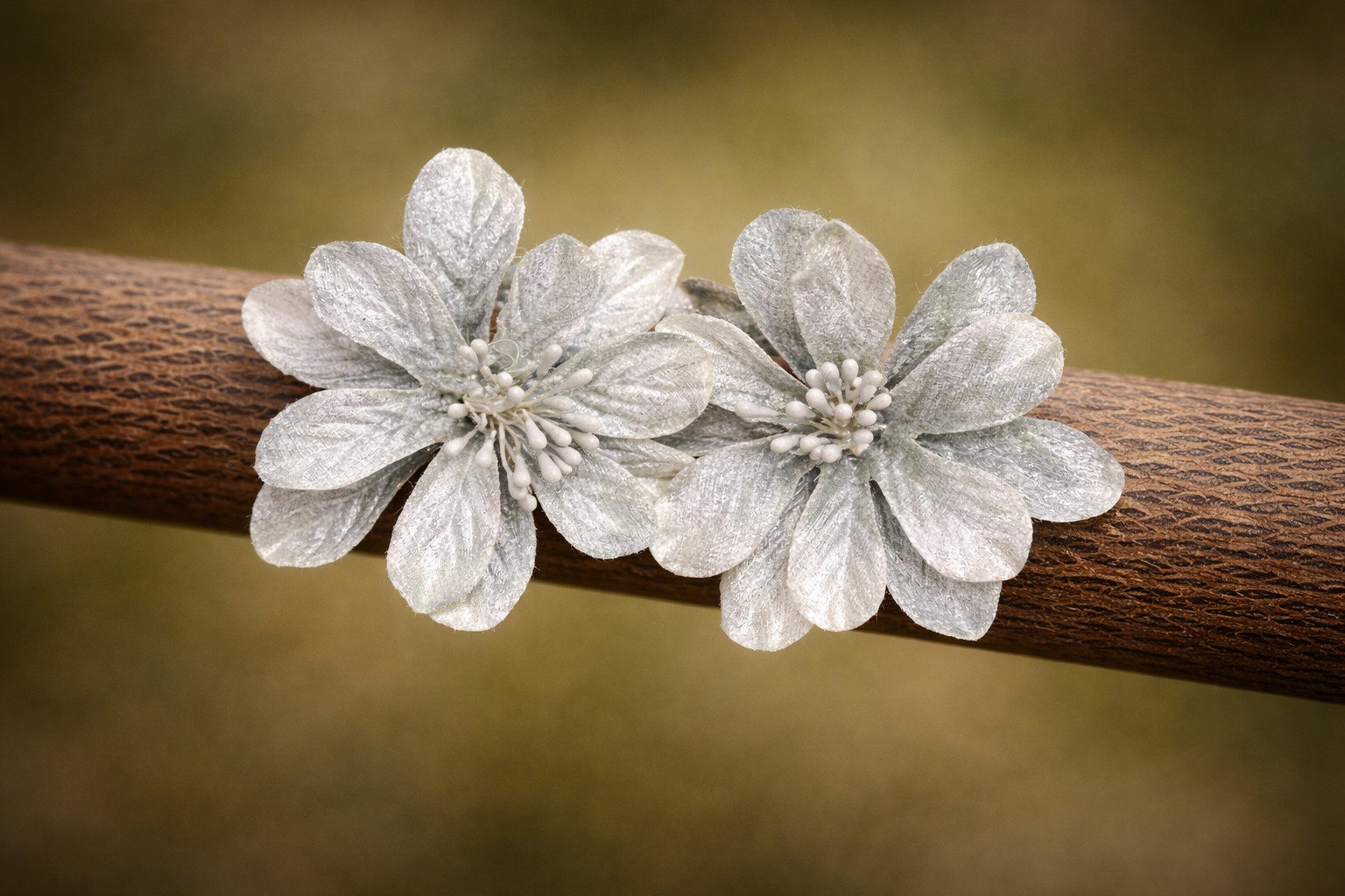 Pendientes Corola verde