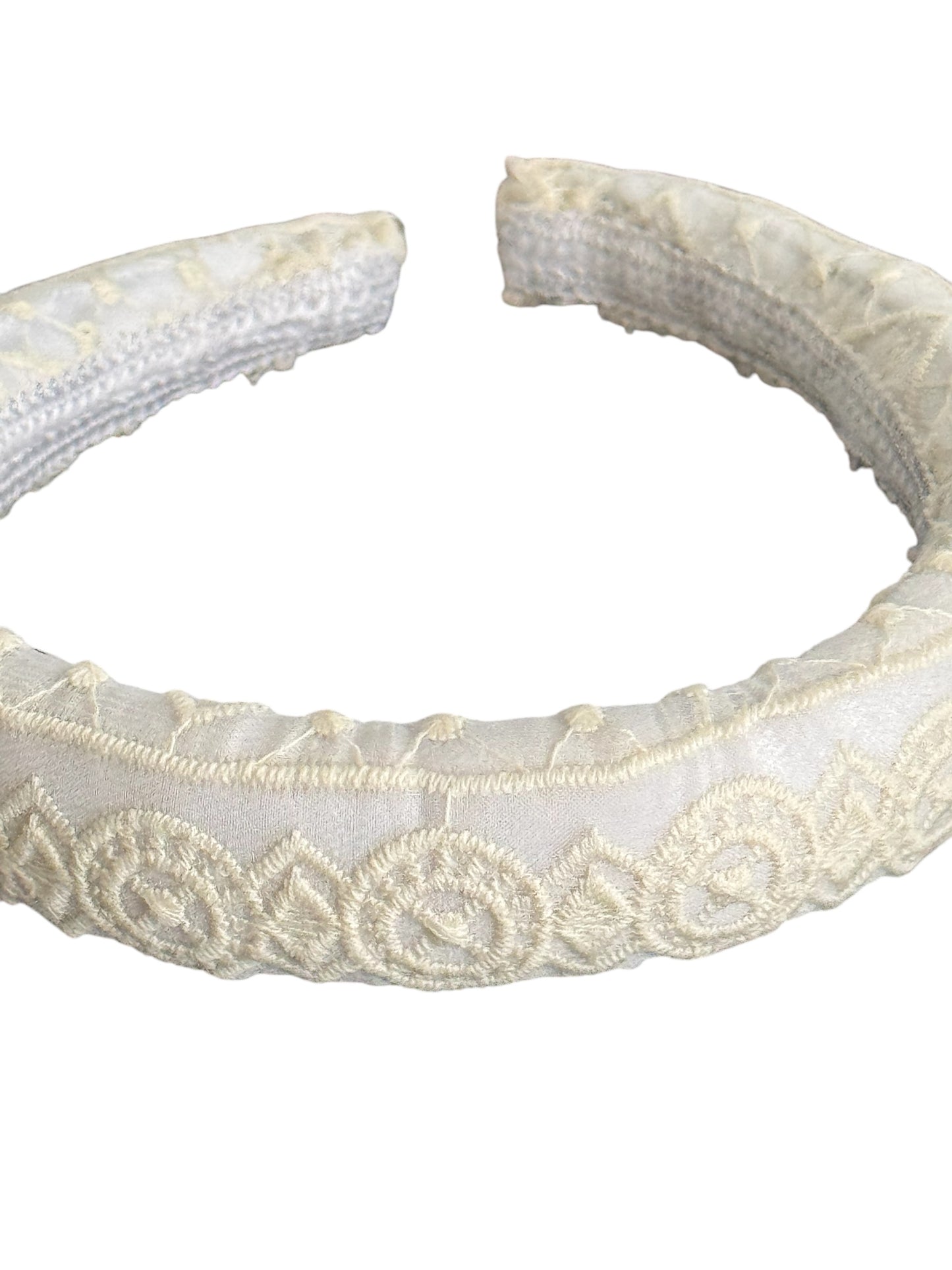 Diadema Bordados blanca