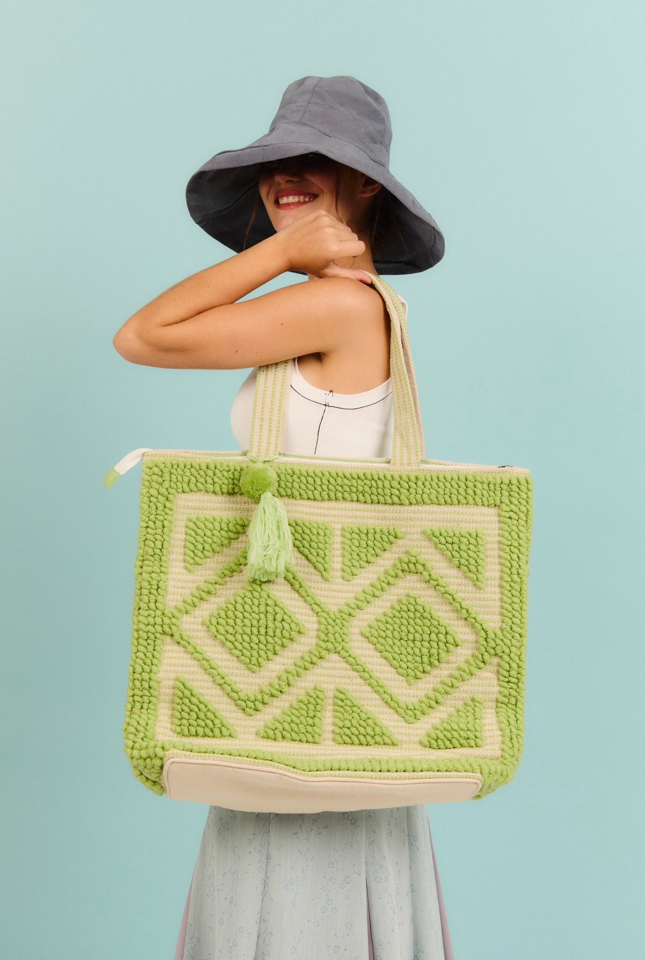 Tagaytay lime green bag