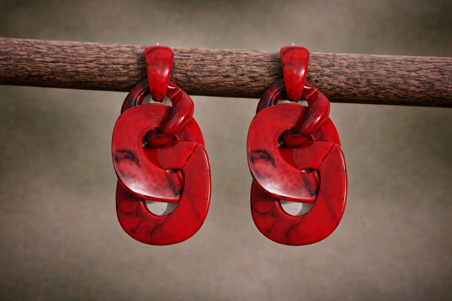 Pendientes Voramar rojos