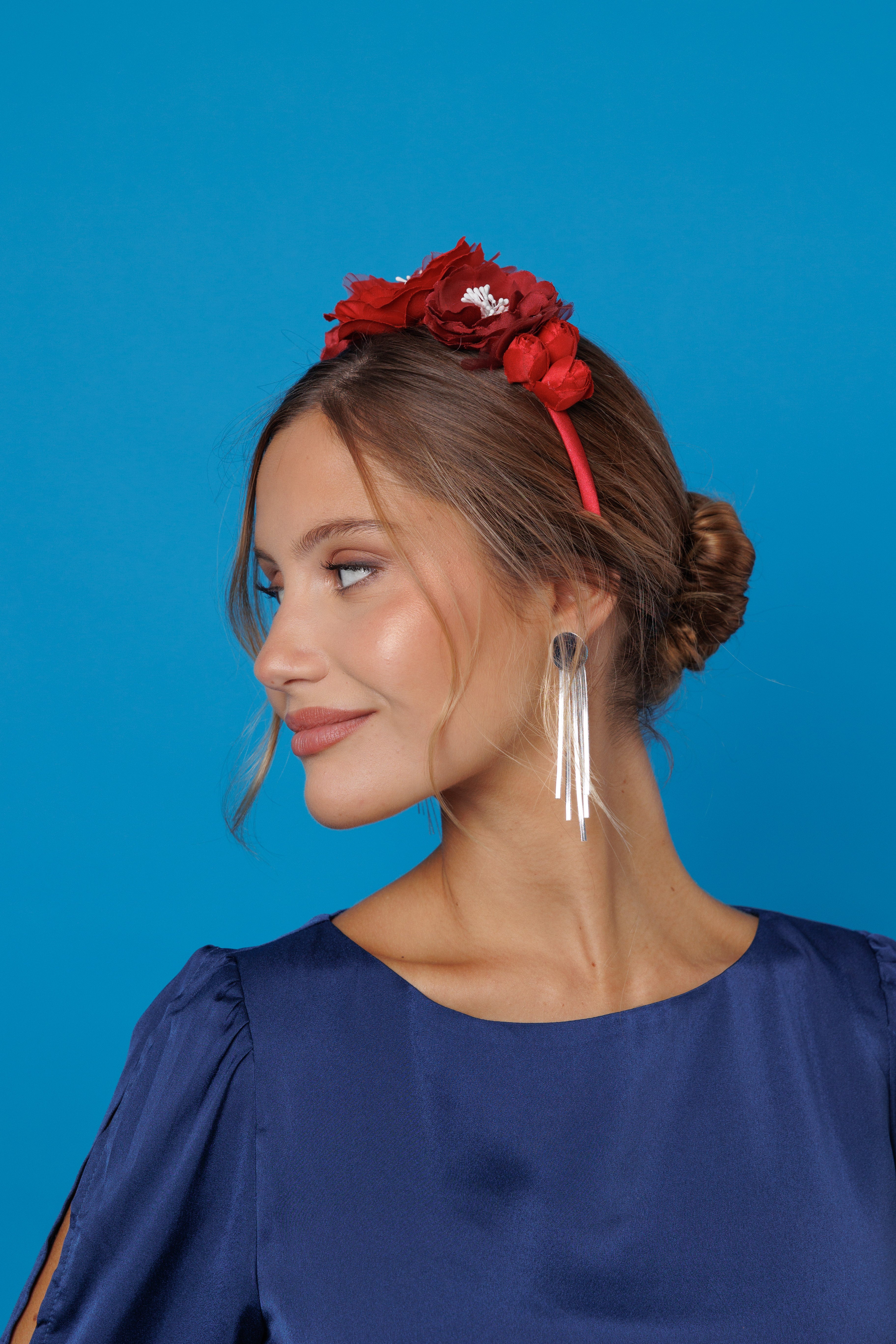Tiara vermelha Alina