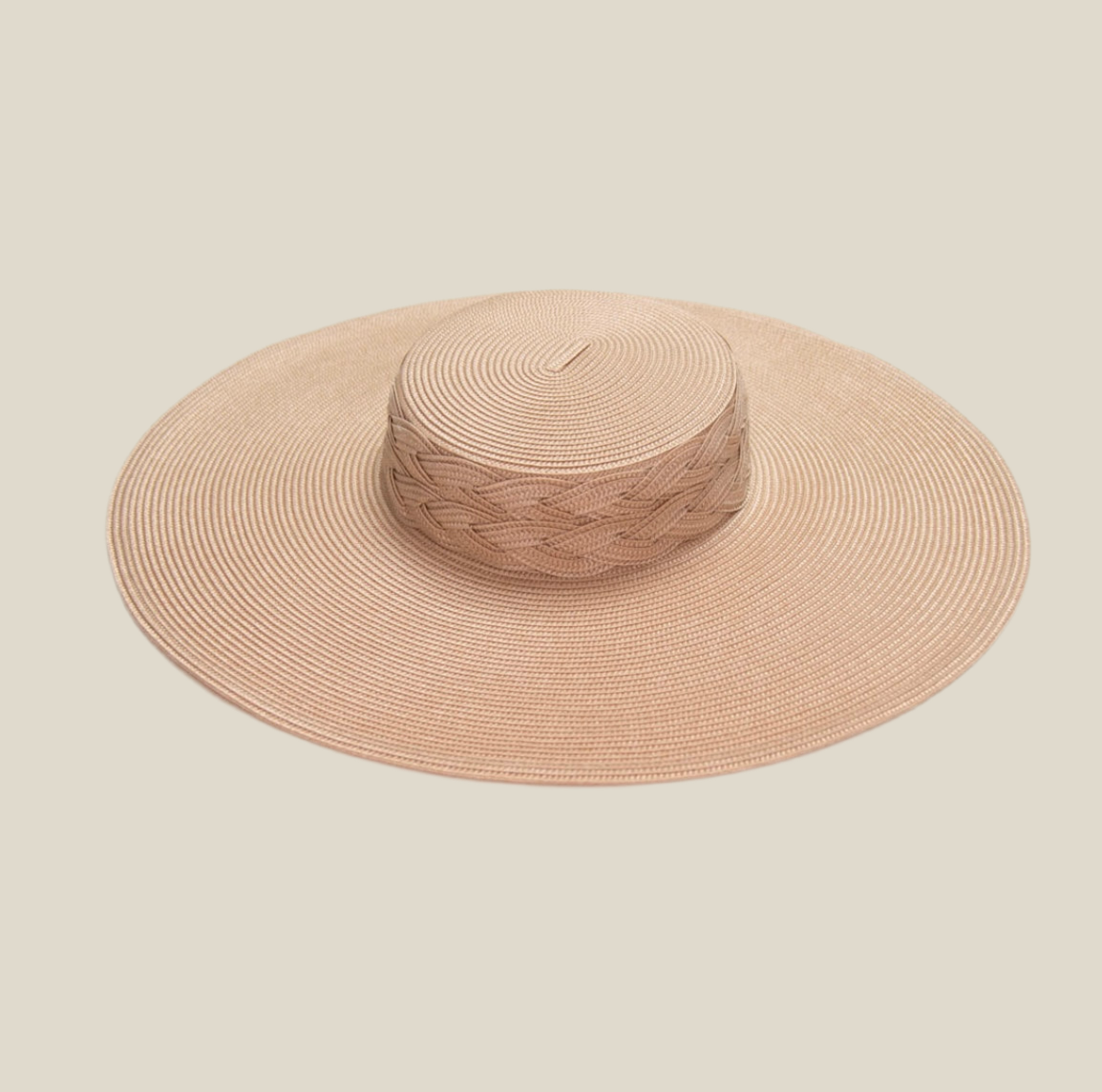 Pamela Pura beige con trenza