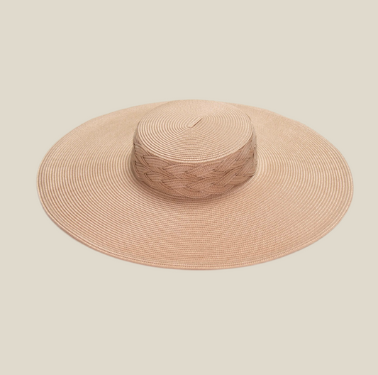 Pamela Pura beige con trenza