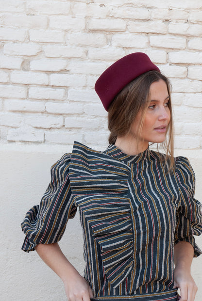 Tocado Casquete Jackie vino