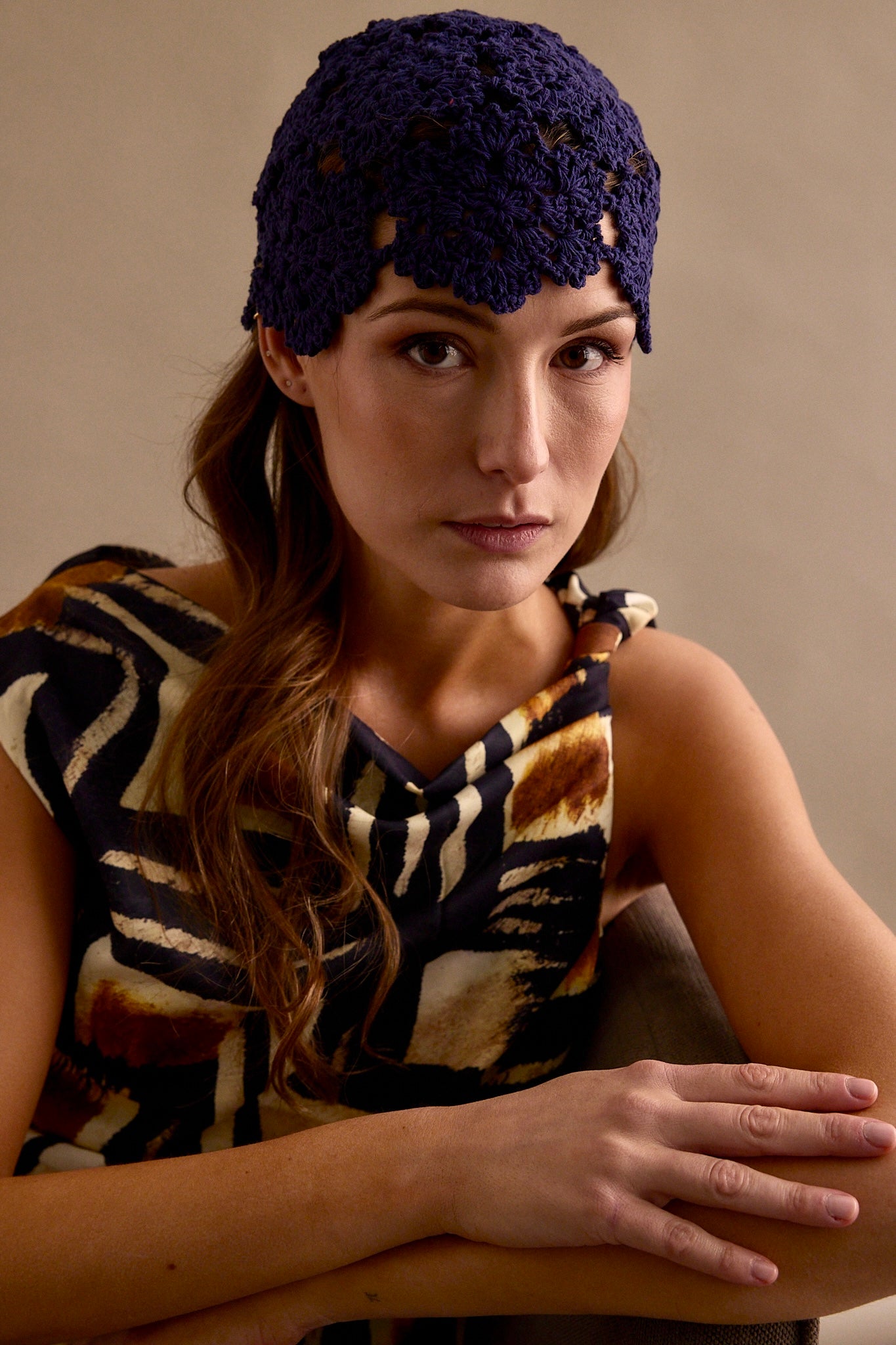 Casquete Tejido marino