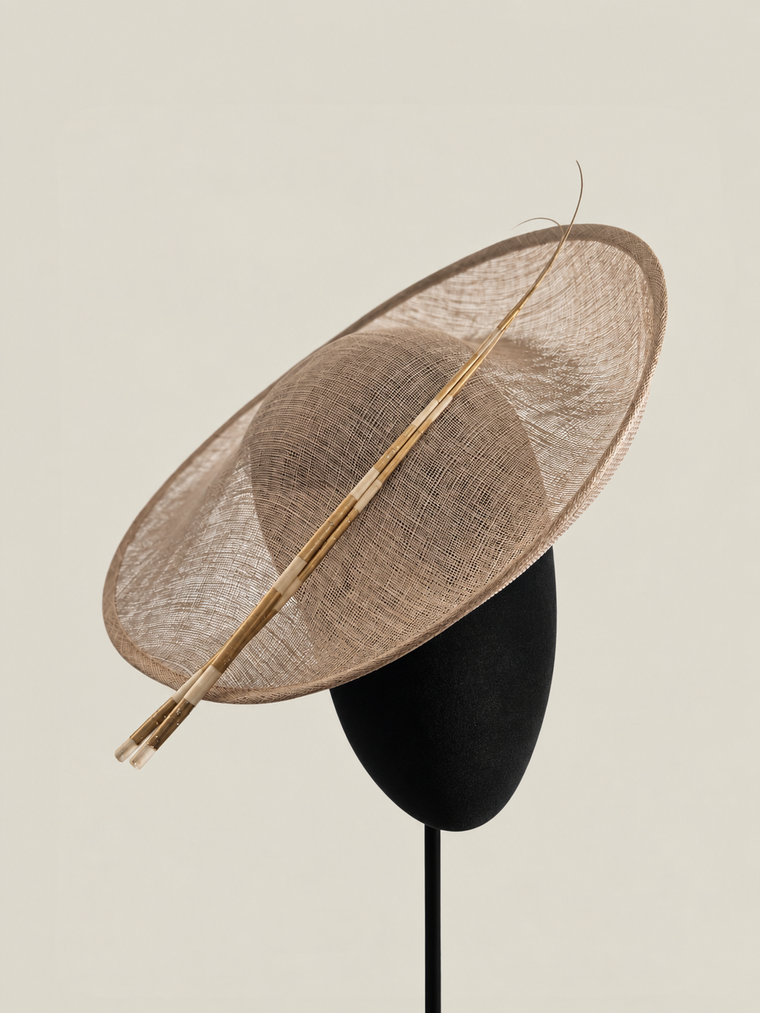 Tocado Teresa beige