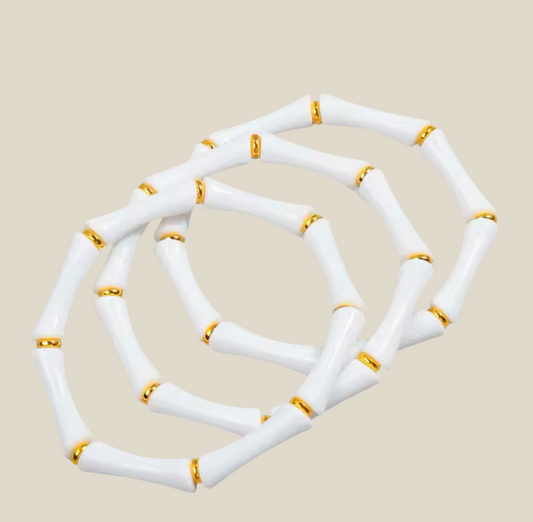 Pulsera Puzzle blanca