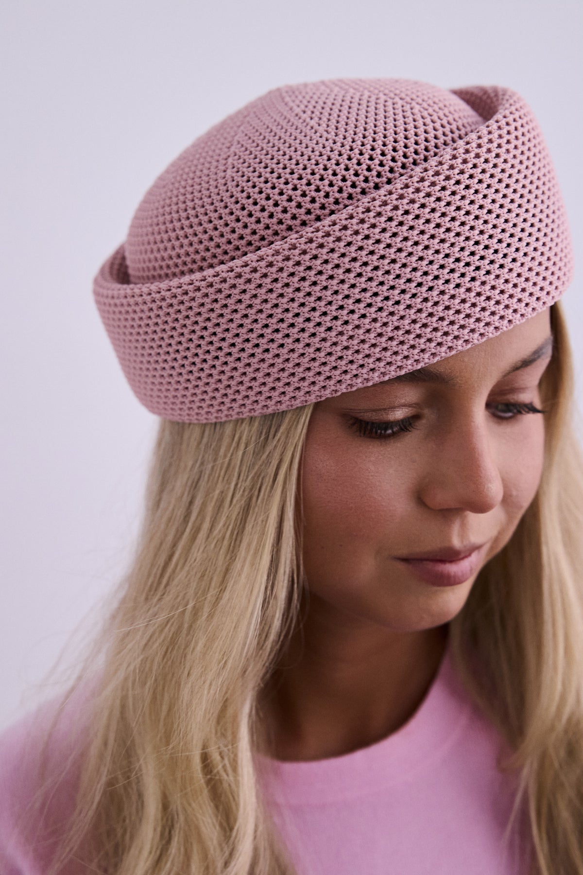 Casquete Marina rosa