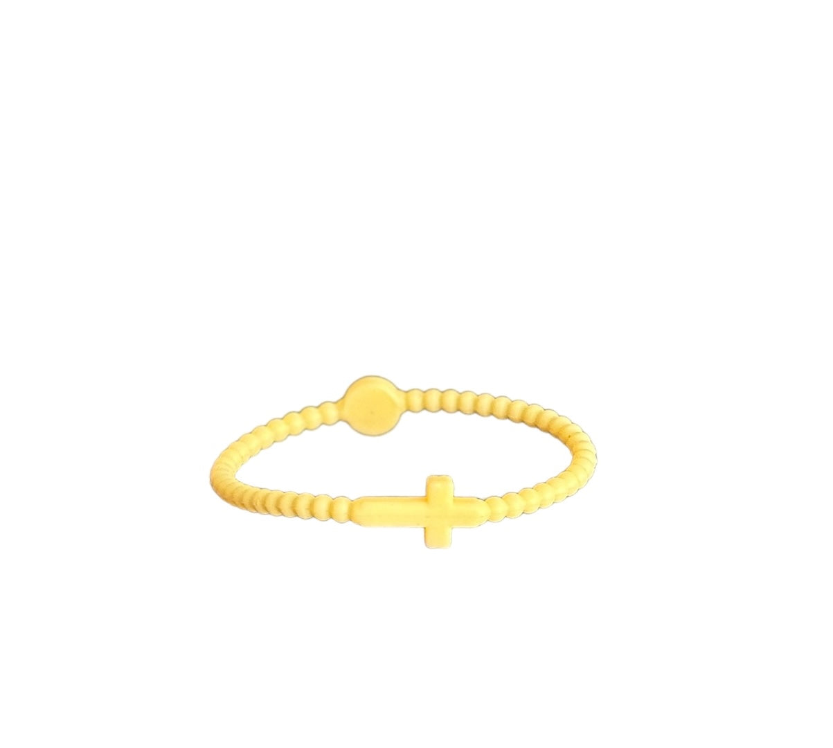 Pulsera Cruz amarilla