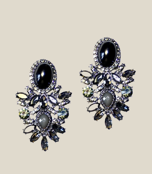 Pendientes Elviria negro