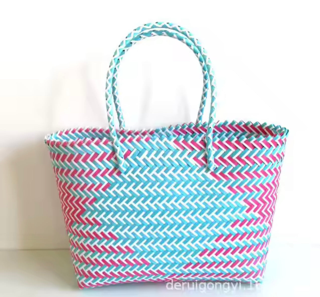 Bolso Bossa azul y rosa