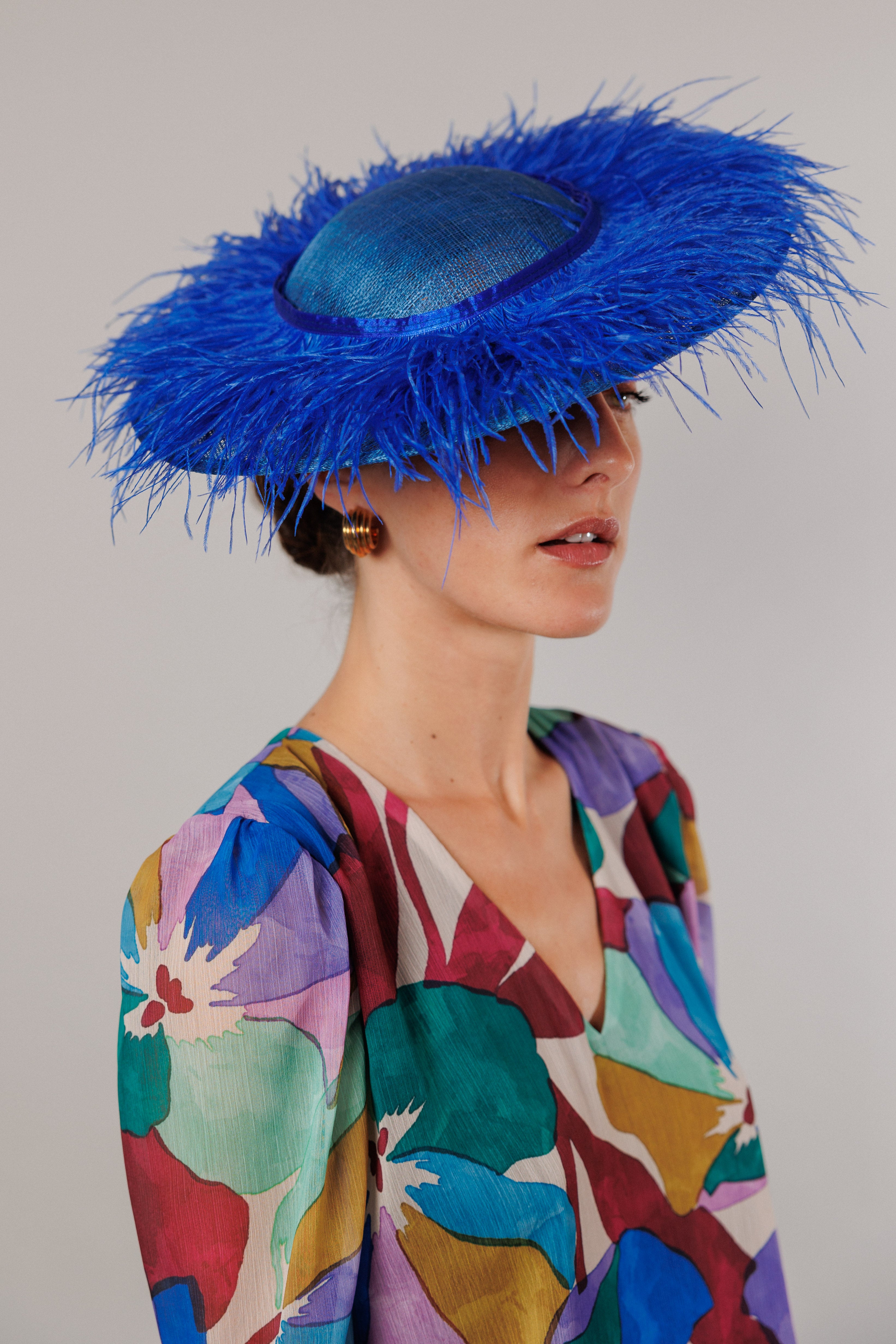 Pamela Marabou mini Klein Blue