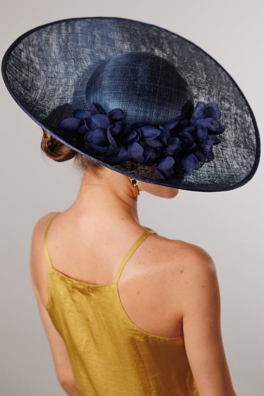 Pamela Chloe navy with flowers