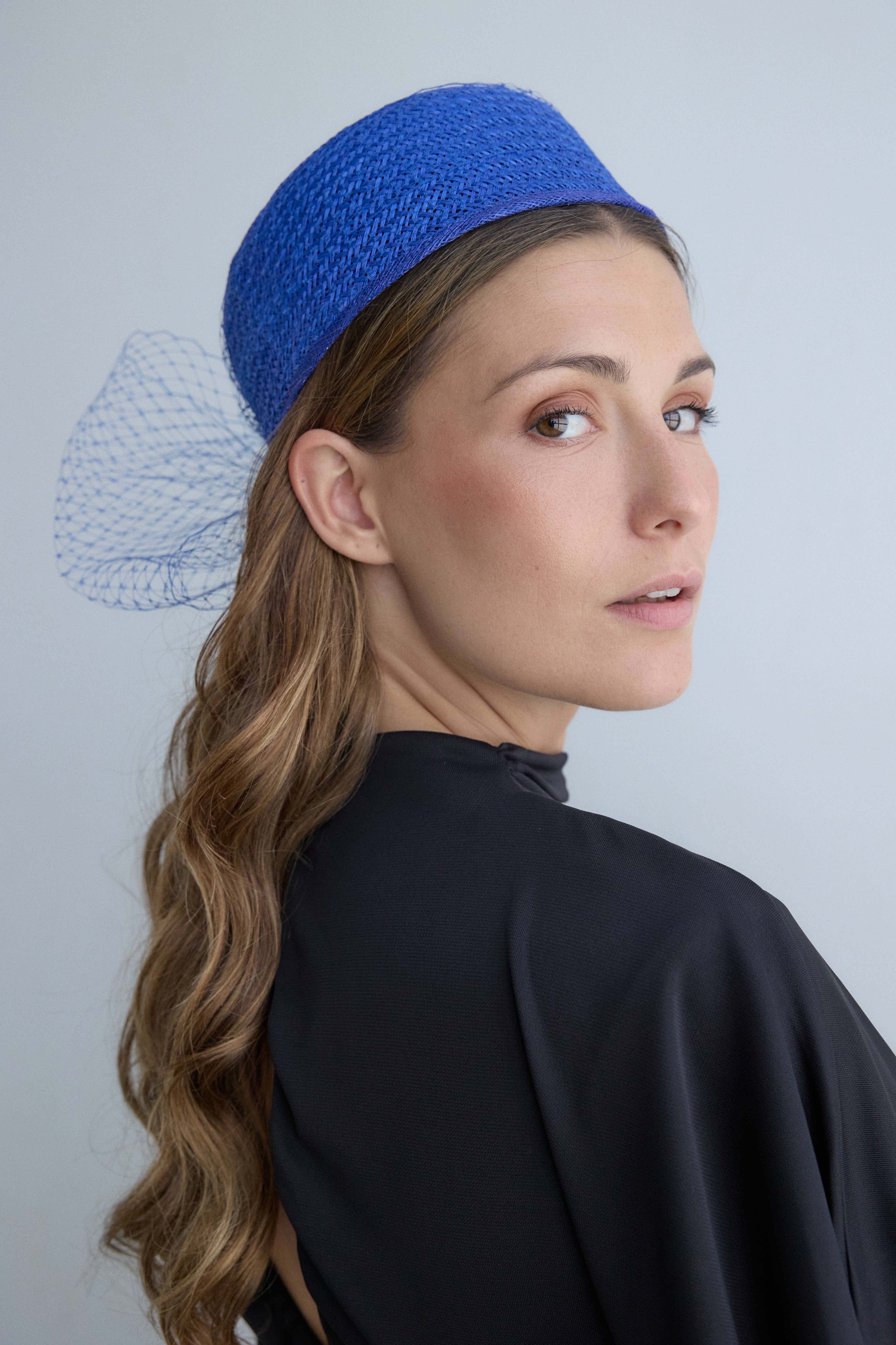 Casquete Amelia azul Klein