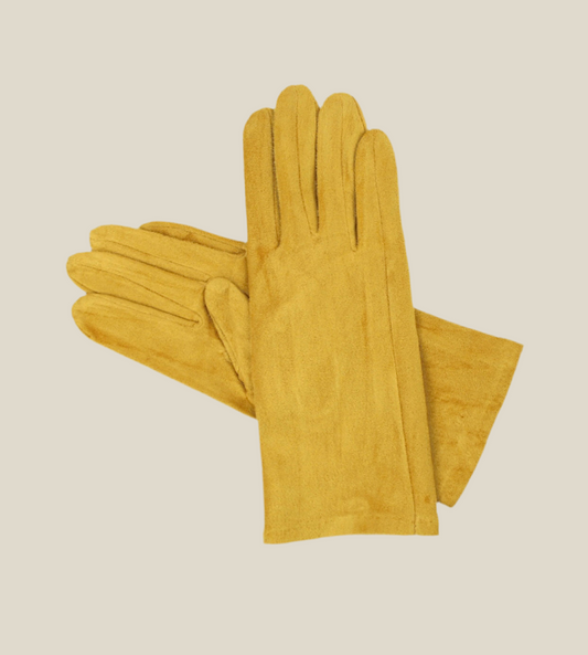 Guantes cortos Mostaza