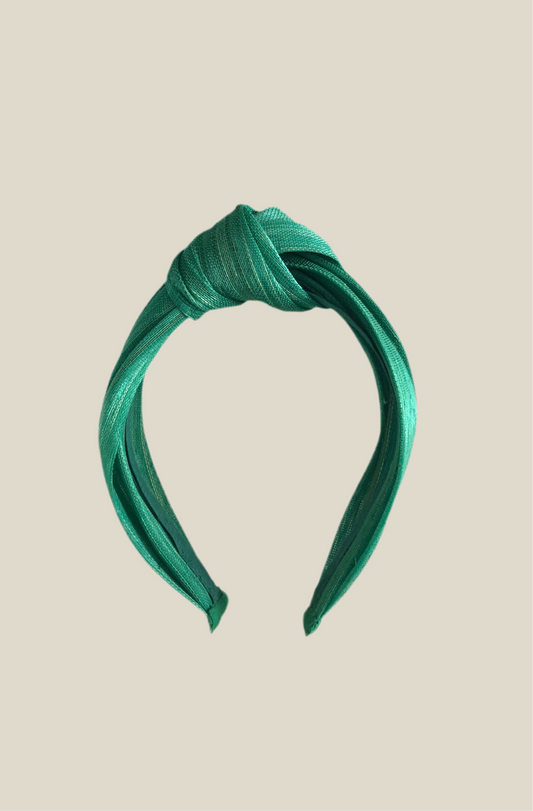 Diadema Condesa verde hierba