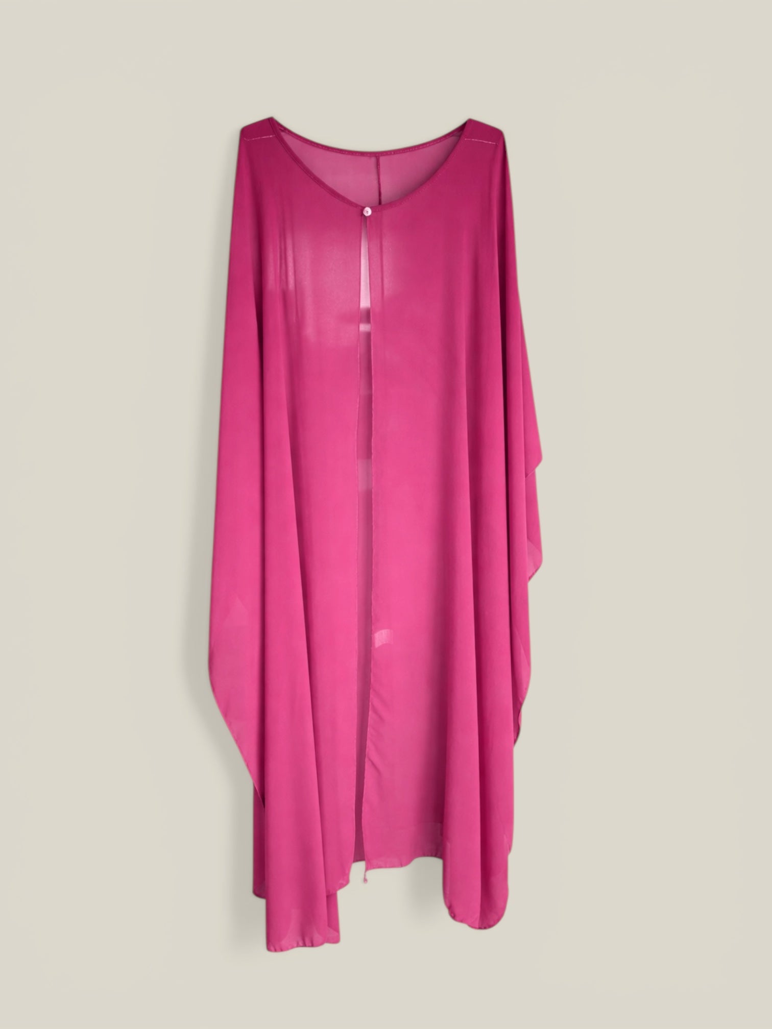 Capa de crepe larga rosa