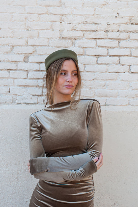 Tocado Casquete Jackie verde