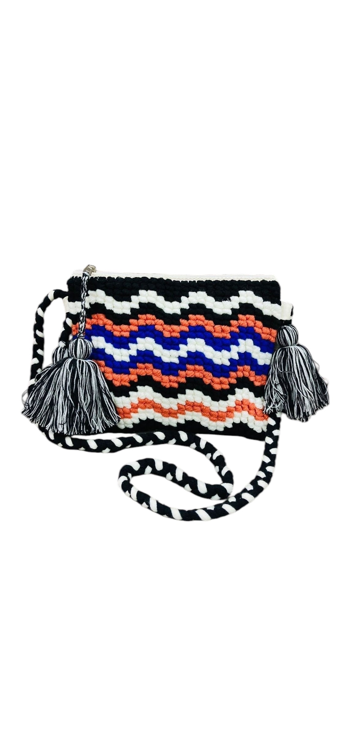 Blue and orange Boho bag