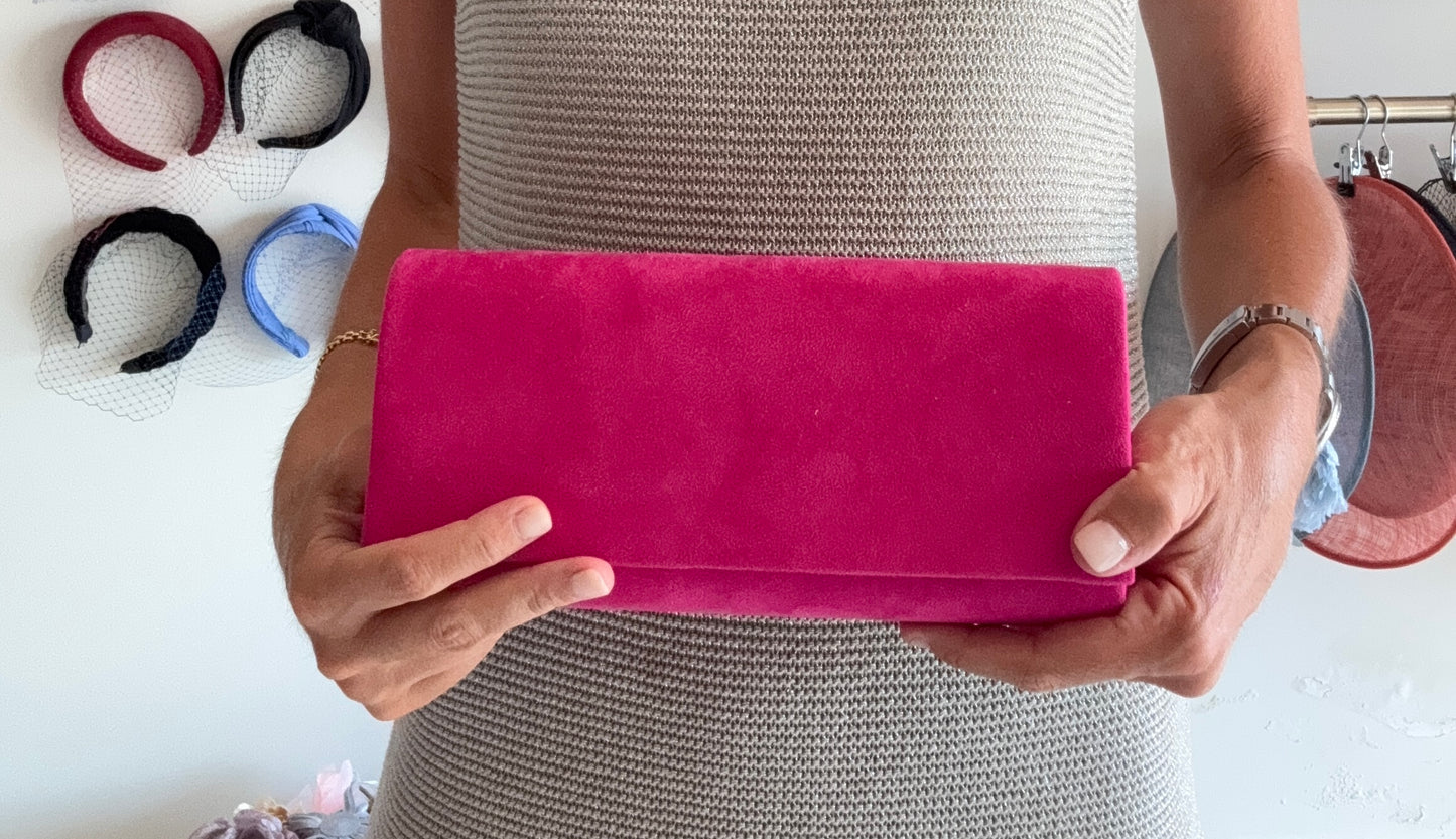 Bolso Sobre cuadrado fucsia