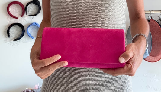 Bolso Sobre cuadrado fucsia