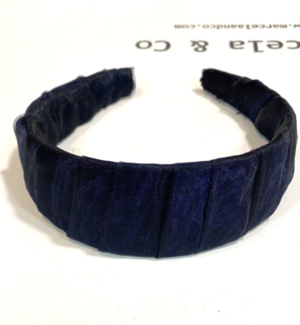 Diadema Georgette azul