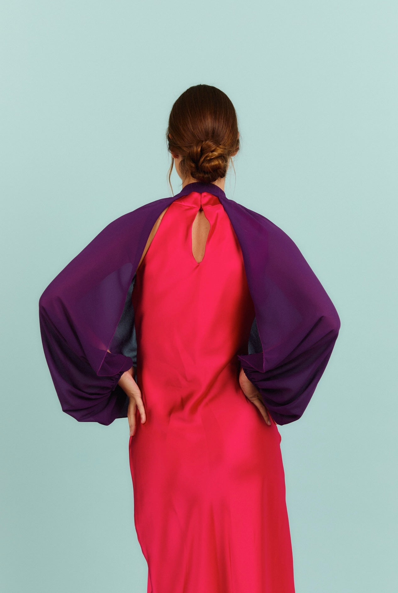 Mangas de crepe Moradas