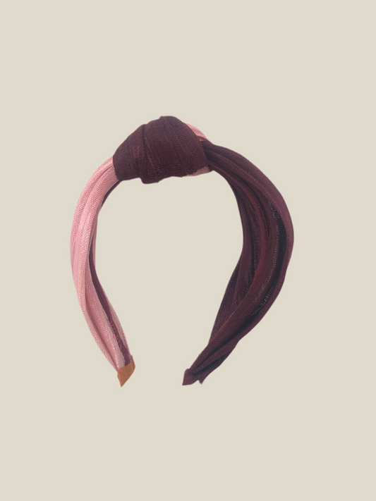 Diadema Condesa vino y rosas