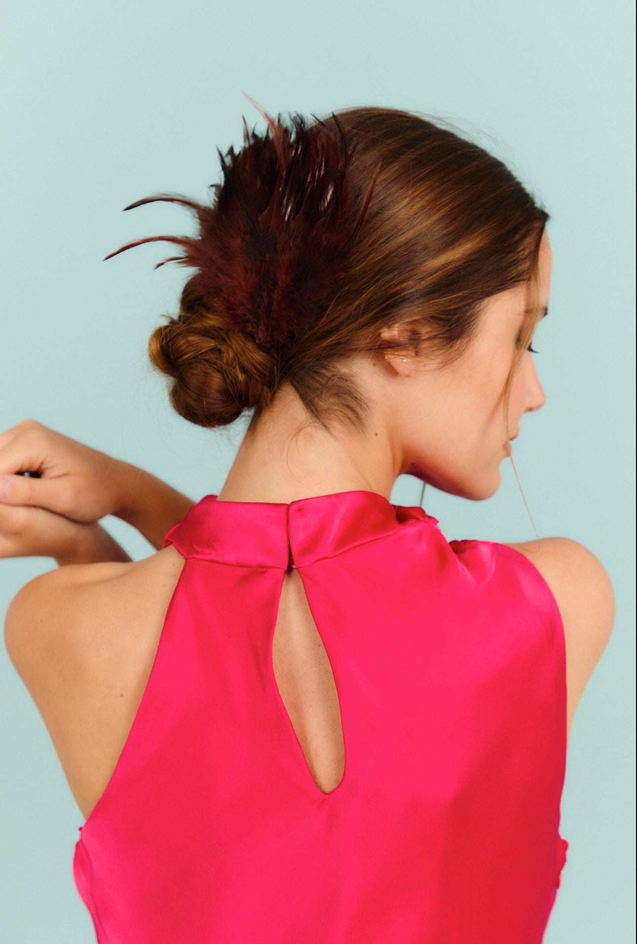 Tocado Faisán chocolate