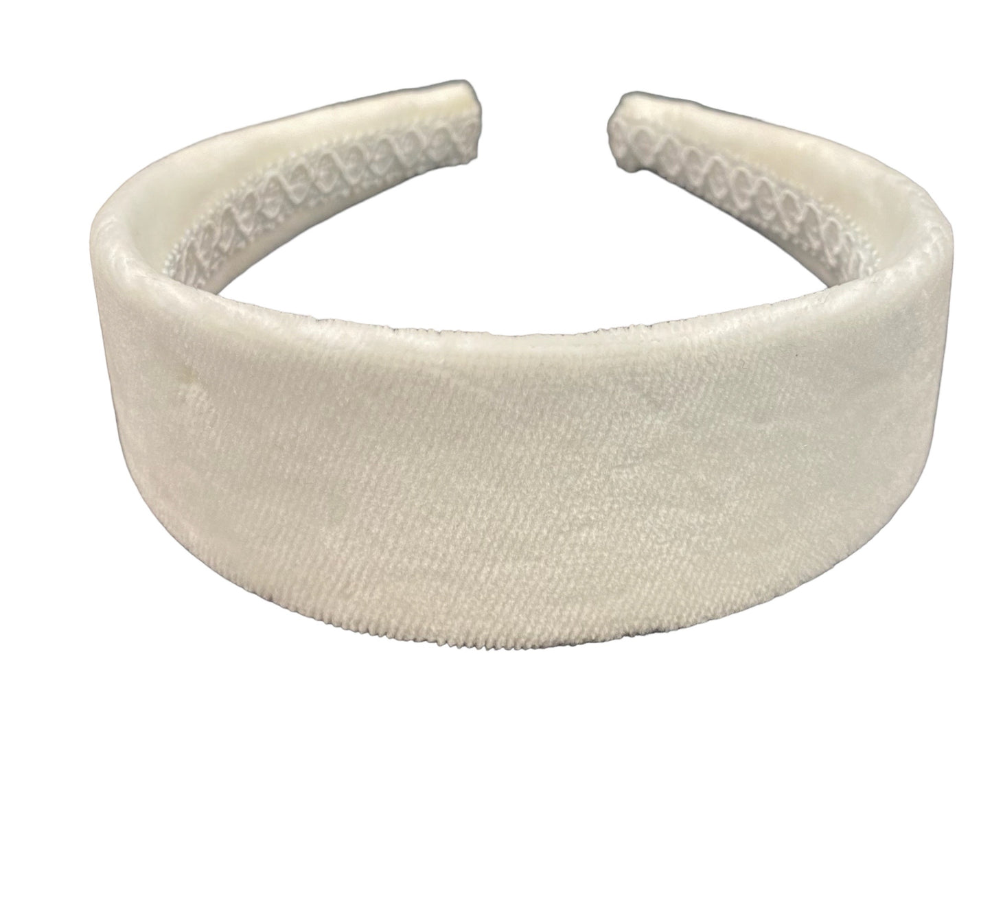 Carola white velvet headband