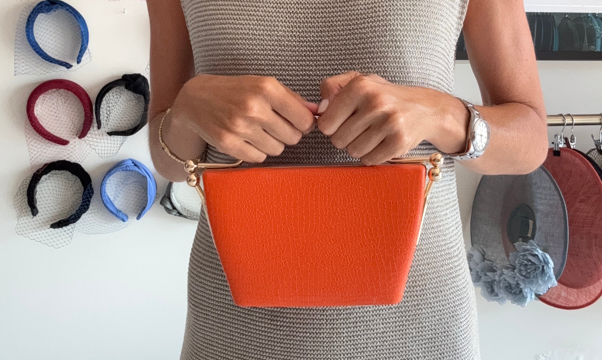 Orange Cambon bag