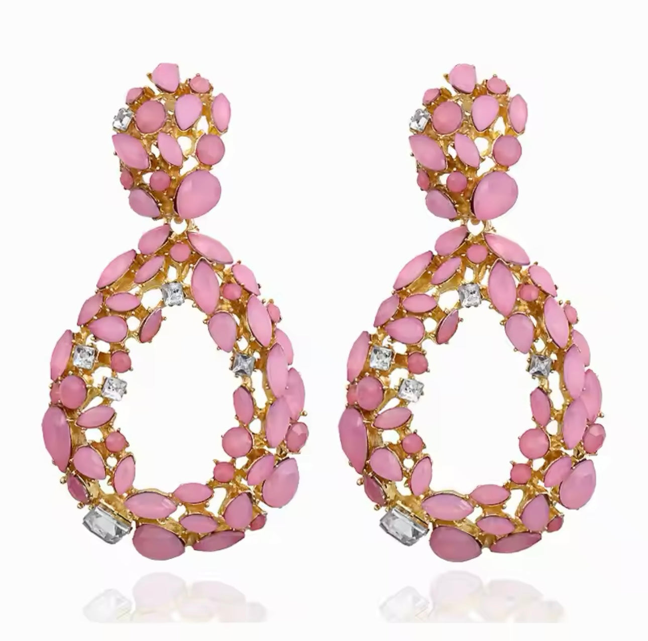 Marbella pink earrings