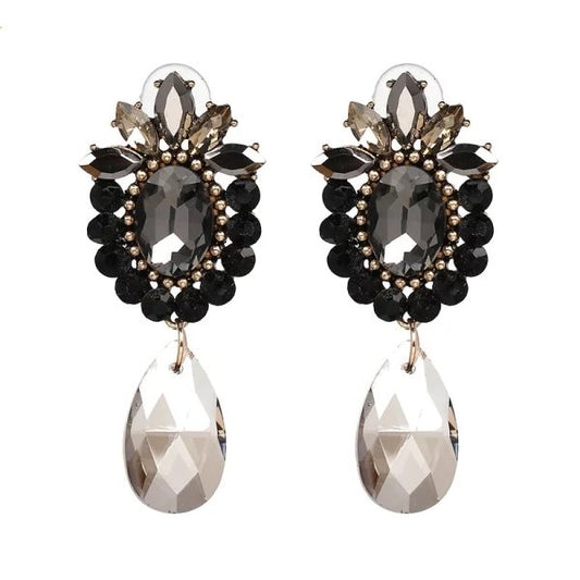 Benalmadena black earrings 