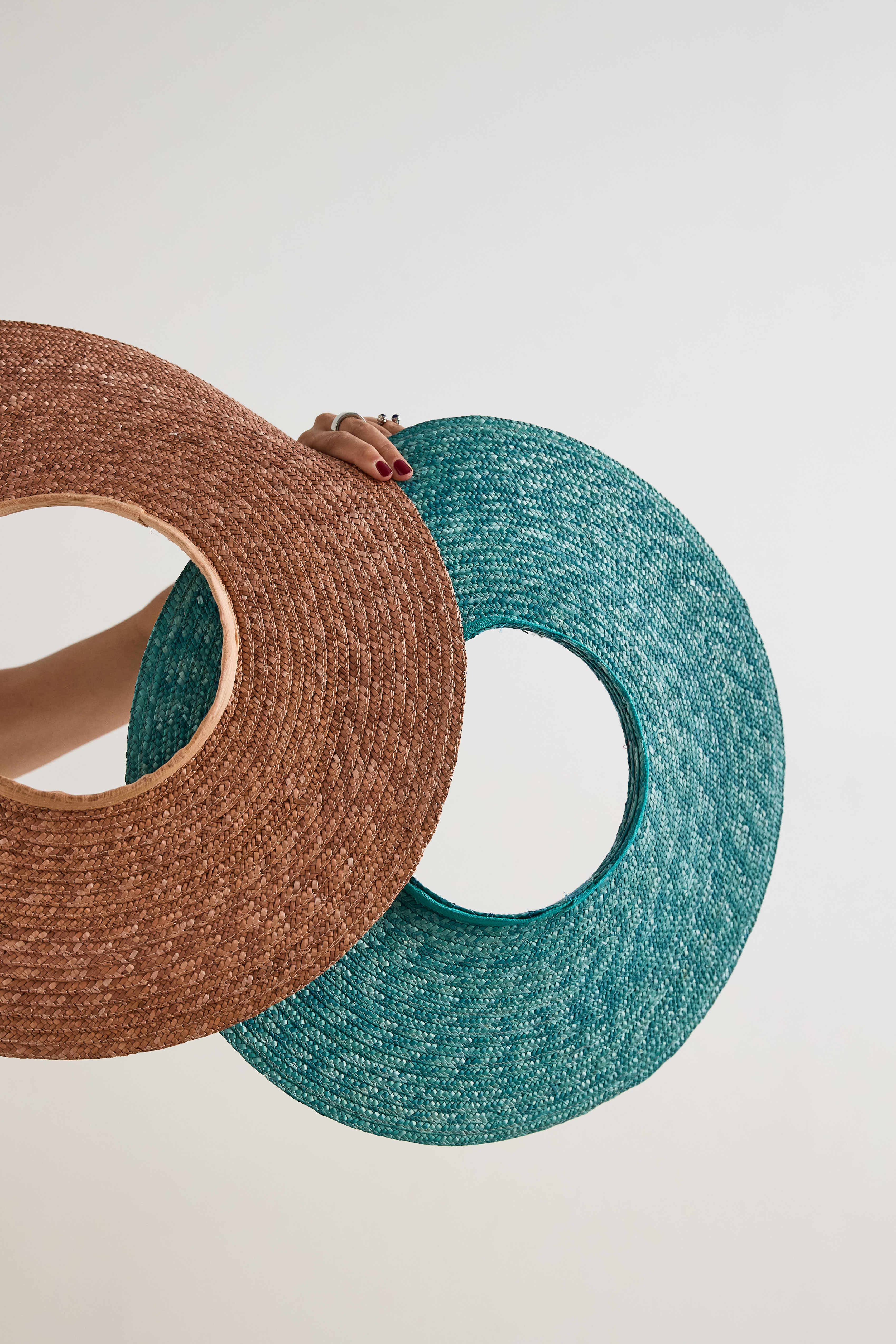 Sombrero Ala aguamarina
