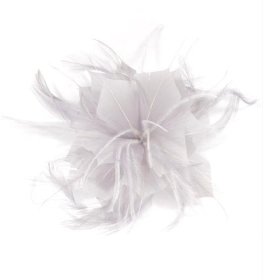 Gray feather flower