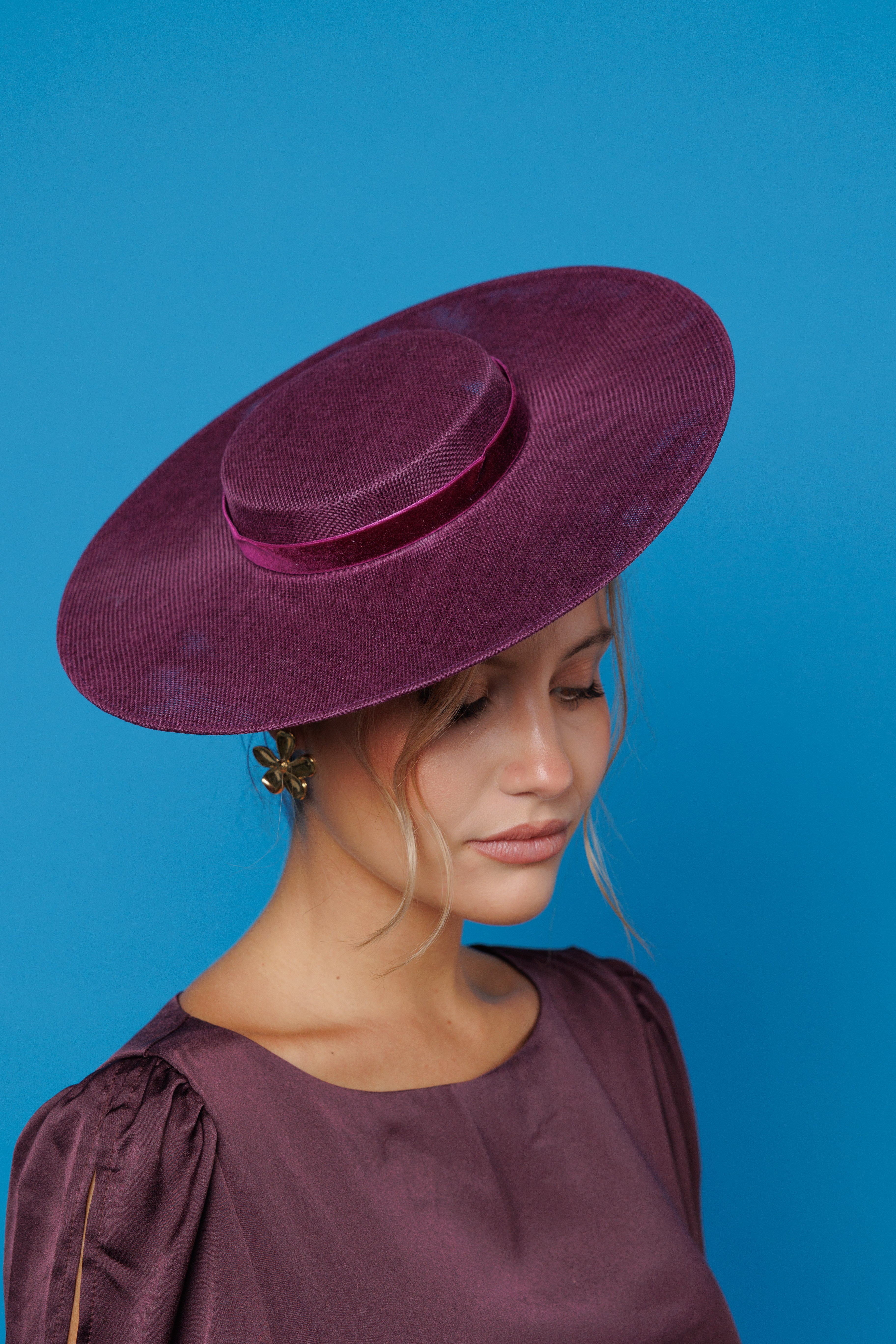 Canotier York Berenjena