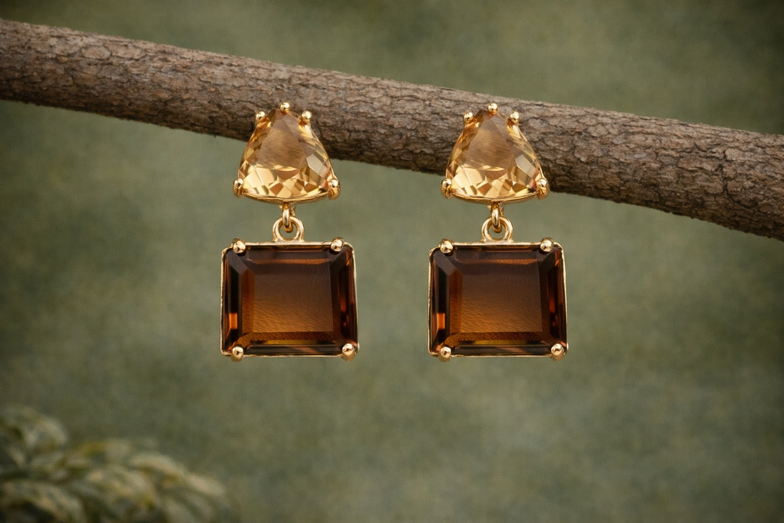 Pendientes Dakhla Chocolate