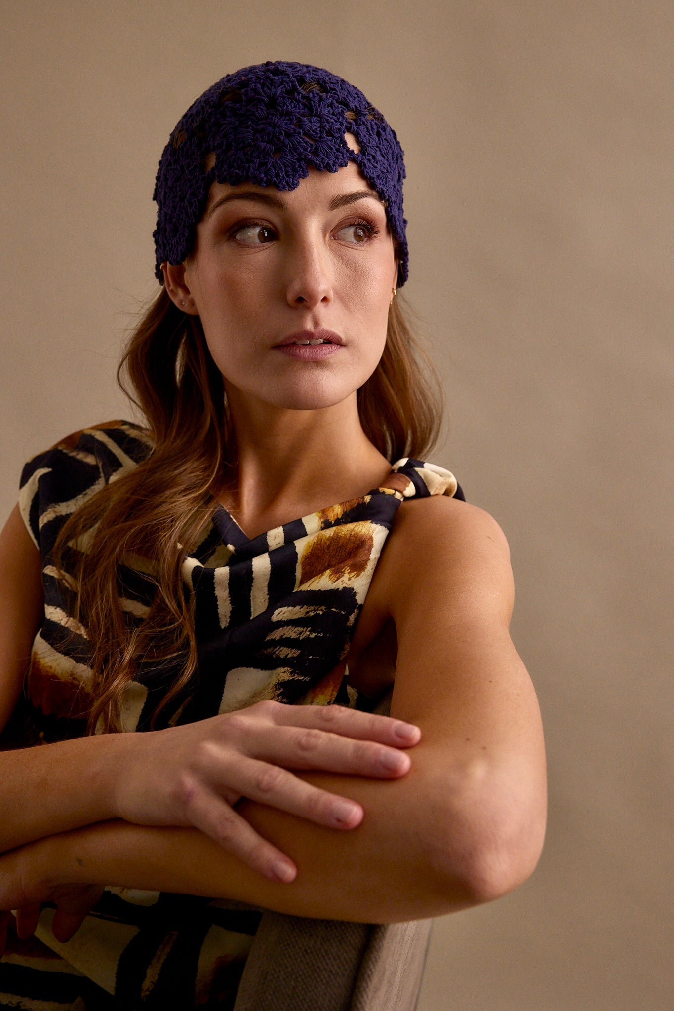 Casquete Tejido marino